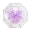 Ombrello trasparente della cupola, bella ombrello di figura del cupola del fiore, fiori di ciliegia ombrello semi automatico, colore romantico e carino - immagine 10