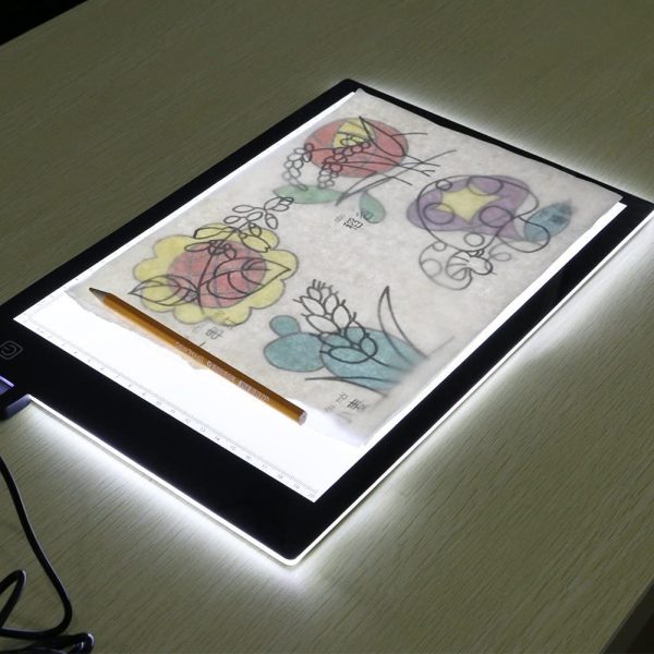 Tavoletta Luminosa,Scatola Luminosa LED,Animazione Tracer Light Box Disegno Copier scrivania Eye Protection Design A4 Tocco Registrabile di leggerezza Intelligente per Artista - immagine 6