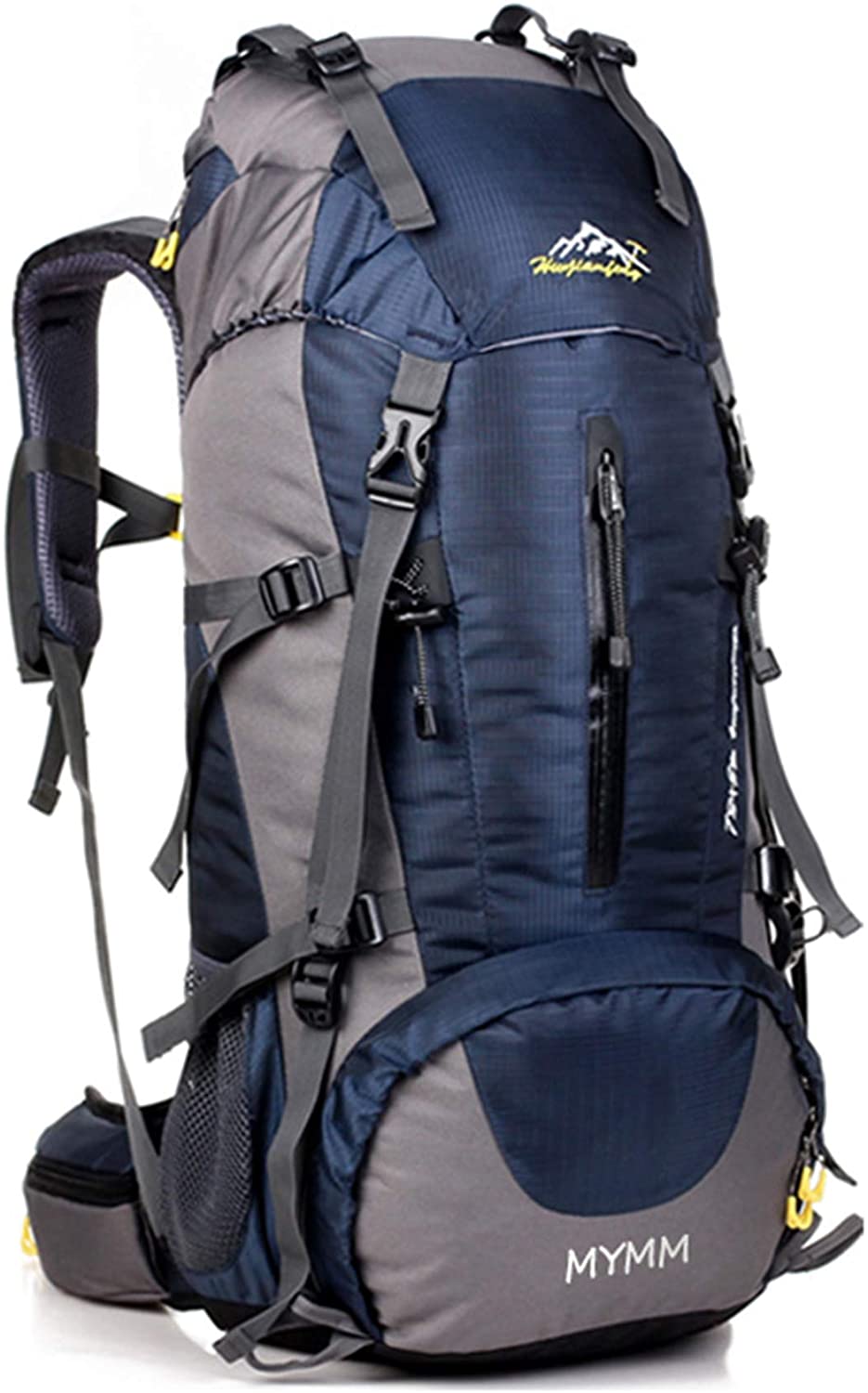 HWJIANFENG Zaini 80+5L Sportivi Unisex in Nylon Poliestere da Trekking Borse per Outdoor Campeggio Escursionismo Viaggi Blu 