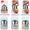 Timer da cucina, timer meccanico in acciaio inossidabile, simpatico timer per uova e mela, sveglia rumorosa, nessuna batteria richiesta, tempo di gestione dei bambini, cottura al forno e cottura, timer manuale - immagine 3