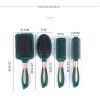 Spazzola separatrice, massaggiatore per cuoio capelluto in 4 pezzi, spazzola per spiumatura, spazzola per shampoo, adatta per capelli neri naturali ricci, bagnati, asciutti, spessi e lisci - immagine 2