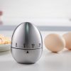 Timer da cucina, timer meccanico in acciaio inossidabile, simpatico timer per uova e mela, sveglia rumorosa, nessuna batteria richiesta, tempo di gestione dei bambini, cottura al forno e cottura, timer manuale