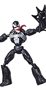 Bend and Flex; Venom Bend; Spider-Man Bend and flex;