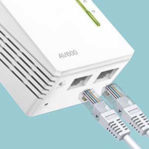 Due porte Ethernet per connessioni cablate