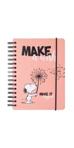 Bullet Journal Snoopy; quaderno appunti Snoopy