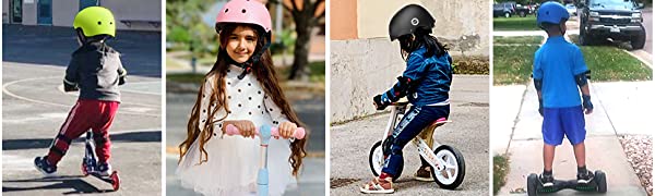 Casco Bici Protezioni Set