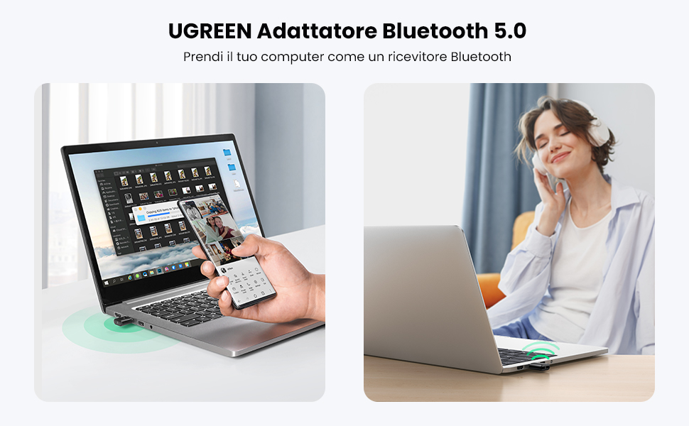 bluetooth 5.0 adattatore ugreen