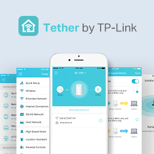 tether app,tp-linik, gestione rete, connessione wireless