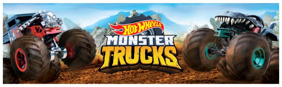 Hot Wheels Monster Truck in scala 1:64, Veicolo Singolo a Sorpresa, FYJ44