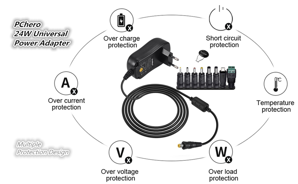 Universal AC/DC Adapter Switching Power Supply