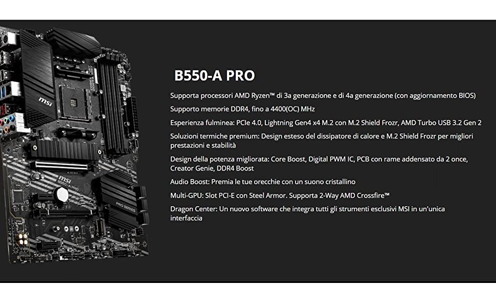 MSI B550-A PRO Scheda madre