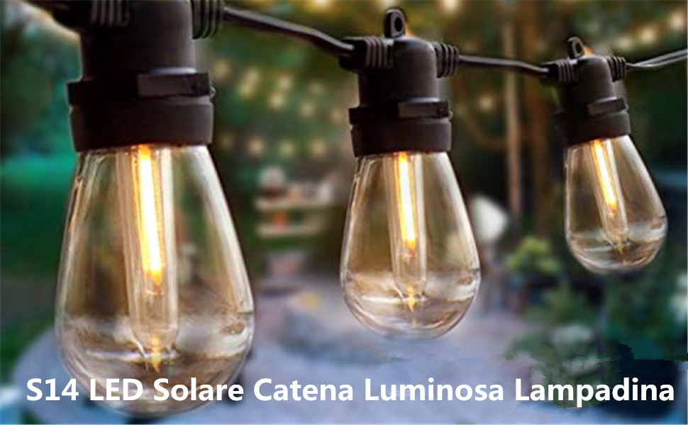 Solare Catena Luminosa Lampadina Commerciale