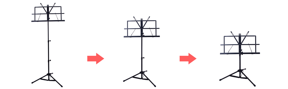 music stand, portable music stand, foldable music stand