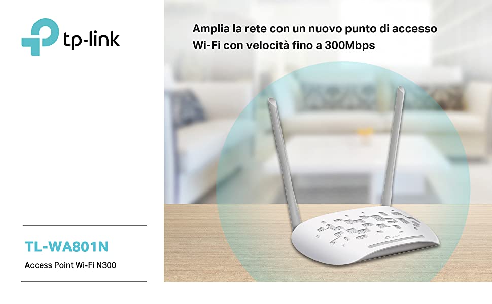 TL-WA801N, access point Wi-Fi, rete wireless, estensione rete