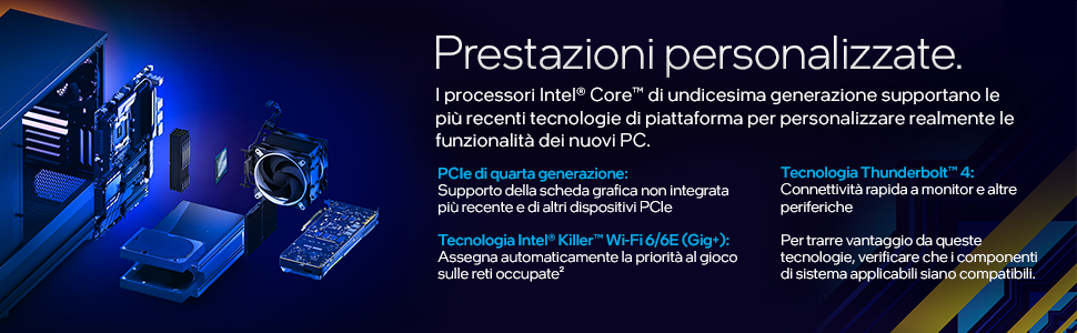 Processore Intel Core i5-11400F di undicesima generazione per PC desktop