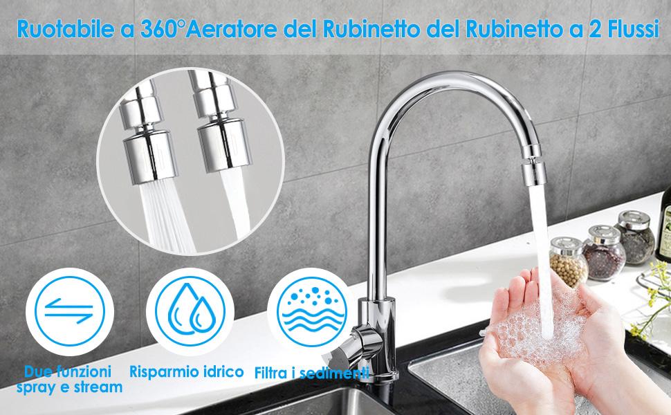 aeratore rubinetto cucina