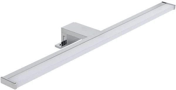 Lampada da specchio a LED per bagno 30cm, doppia modalit?? di installazione, alluminio finitura cromo - immagine 2