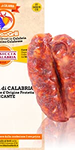 salsiccia, salame. calabria, calabrese, dop