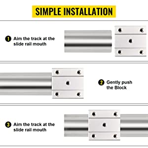 SBR16-1000 mm Kit Binario di Guida Lineare