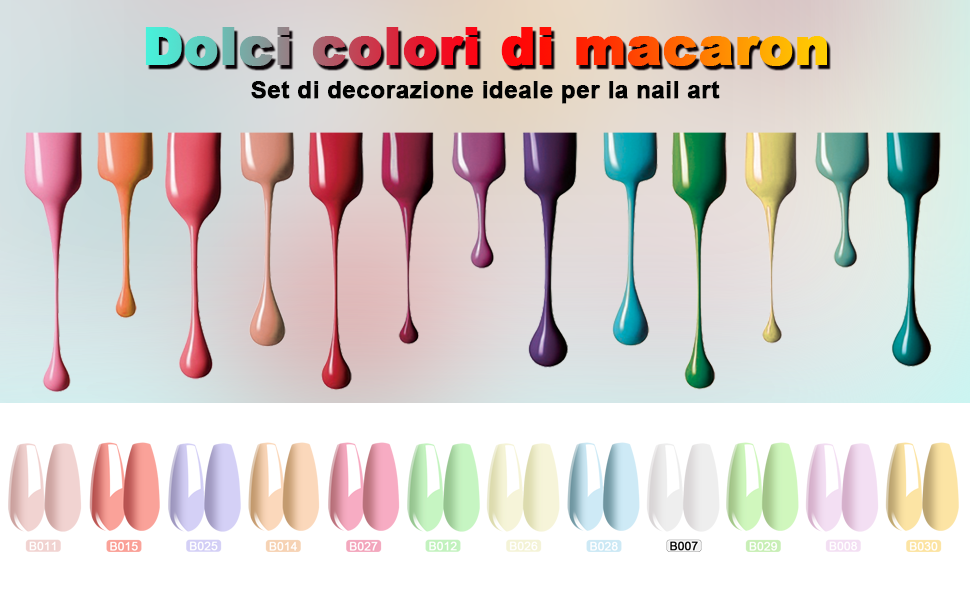 12 Classici colori macaron