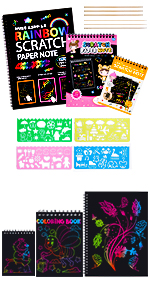 3 Pack Scratch Art Notes