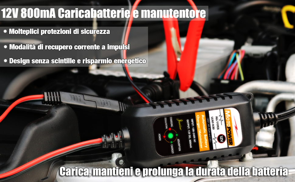 caricabatteria motopower