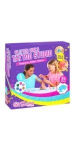 tattoo studio tatuaggi glitterato per ragazza bambina regalo bimba compleanno duy arte e mestieri