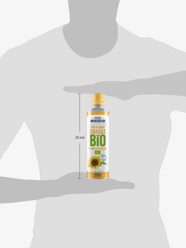 Olio Di Semi Di Girasole Biologico - BENVOLIO 1938 BIO | 750 Ml - Olio di Girasole BIO Ricco Di Vitamina E E Di Omega 6 ORGANIC SUNFLOWER OIL - immagine 3