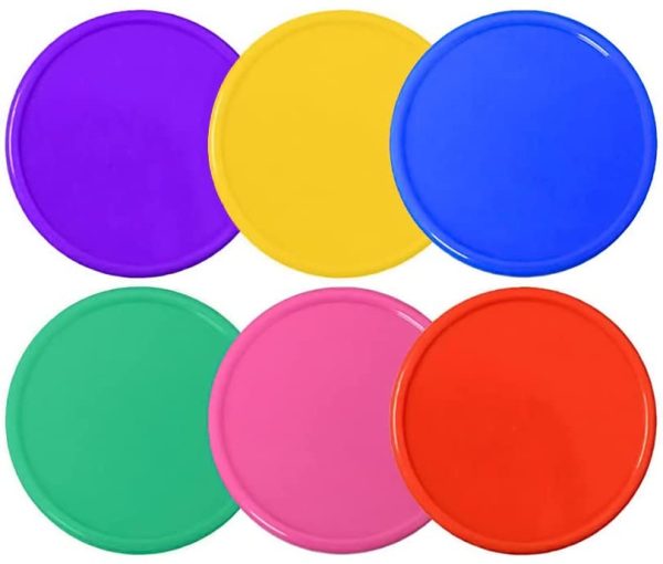 Gettoni Plastica, 200 Pcs Colorato Learning Resources Monete, Gettone Carrello Spesa o Supermercato, Token Autoscontro, Fiches per Giochi di Bingo e Matematica, 25mm 10 Colori - immagine 7