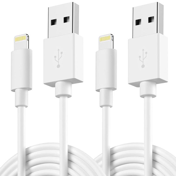 Caricabatterie per iPhone [certificato Apple MFi] 2 x 6FT Cavi da USB a Lightning Cavo di ricarica Trasferimento sincronizzazione dati Compatibile con iPhone13 12 11 Pro Max XS XR X 8 7 SE iPad - immagine 4