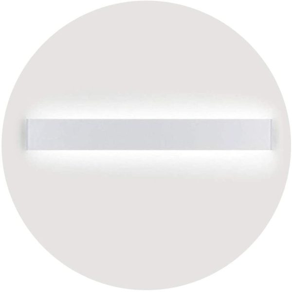 Applique da Parete Interni LED Impermeabile IP44 con Trasfomatore Lampada Parete Moderna Luce Bagno Specchio 24W Pari a 75W Luce Bianco Neutro 4000~4500K 3120 lumen Angolo a Fascio 120 Gradi - immagine 2