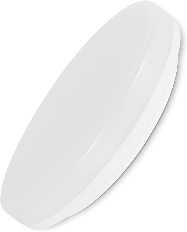 LED Plafoniera 18W 1800LM 4000K Bianco Naturale Rotonda 22CM,Impermeabile IP54,180 Angolo,Nessun Sensor,Interno Lampada a Soffitto per Camera da Letto,Cucina,Cantina,Corridoio,Ufficio,Bagno - immagine 2