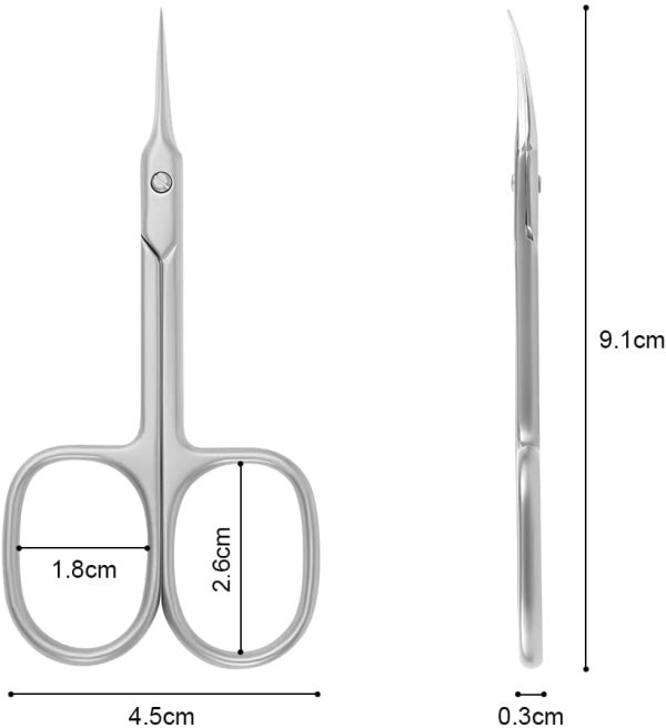 Forbici per Unghie, Forbici per Cuticole, Forbicina Professionale Unghie Forbici Manicure Taglia Cuticole per Professionale e Domestico - immagine 8