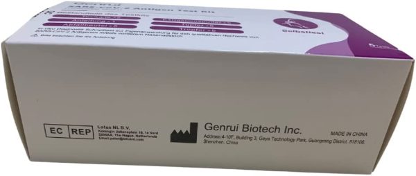 Genrui 5 Kit di Test Rapidi Nasali (oro colloidale) per l'antigene del Nuovo Coronavirus (COVID-19) per auto-test Test antigenico professionale per profani(5) - immagine 5