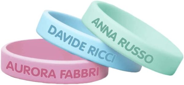 Braccialetto SOS personalizzabile per bambini - Stellasticker, ultra resistente, impermeabile e sicuro per i bambini senza inchiostro. Nome e numero di telefono. Ideale per mare, vacanze e gite. - immagine 8