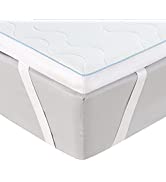 Bedsure Topper Matrimoniale Memory Foam - Topper Materasso 2 in 1 con Altezza 6 cm con Rivestimen...