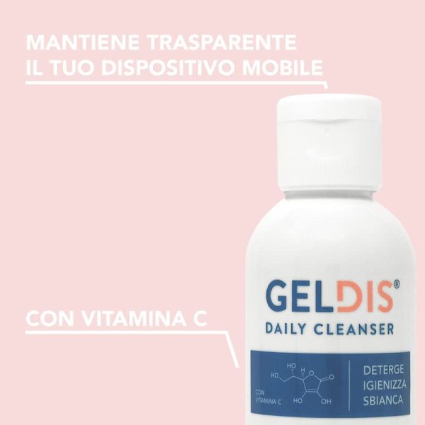 Geldis? Gel Detergente per Igiene e Pulizia di Mascherine Trasparenti, Allineatori, Apparecchi, Bite e Protesi Mobili, 100 ml - immagine 2