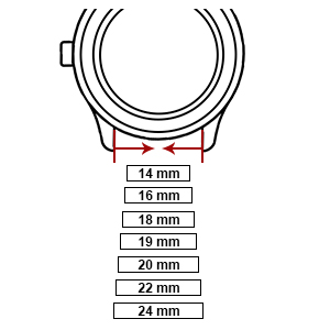 cinturino 20mm 22mm 18mm 16mm 14mm 24mm 19mm pelle