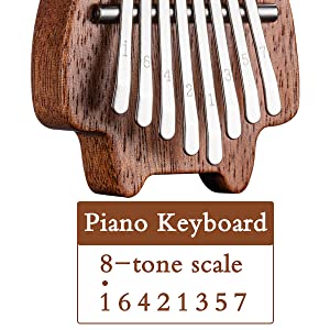 Mini kalimba 8 chiavi