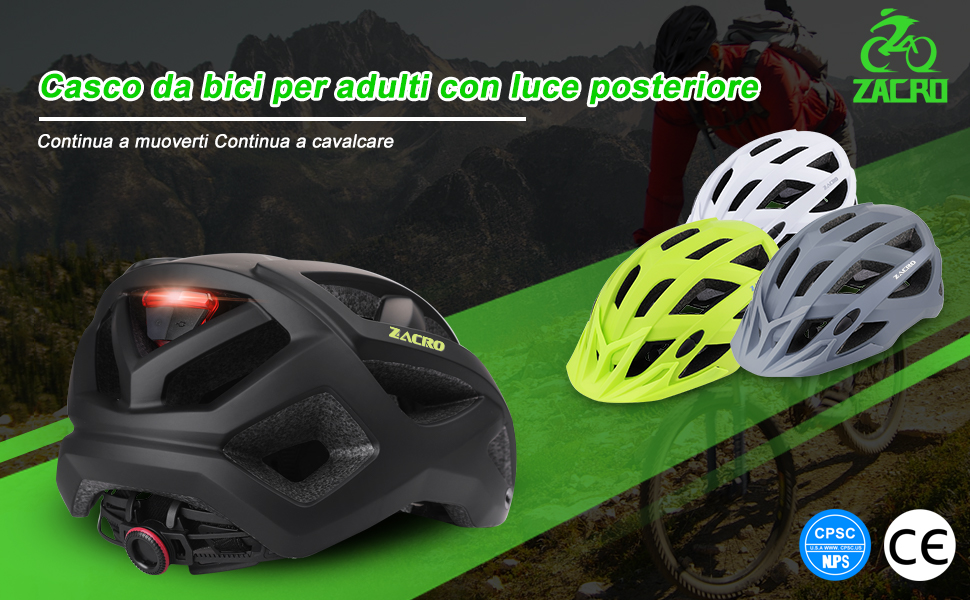 casco bici uomo