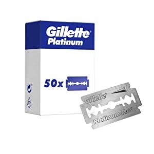  Gillette Platinum Lamette di Ricambio per Rasoio di Sicurezza