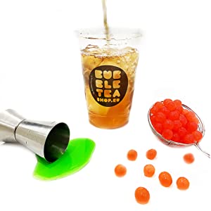 come preparare bubble tea te alle bolle frutta fruit fresco syrup popping boba