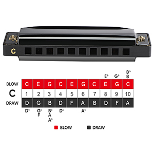 armonica a bocca??armonica??Armonica diatonica a 10 fori, 20 toni, chiave di C Blues armonica
