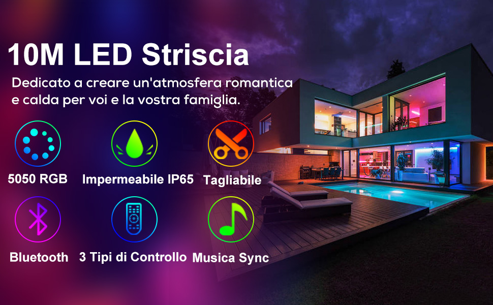 Striscia LED 10M