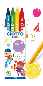 Giotto, pastelli, pastelli a cera, party, feste, regalini, bambini