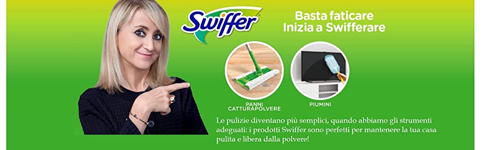 Swiffer Wet Panni Umidi Lavapavimenti per Scopa