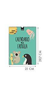 Planner da parete Calendario per famiglie 