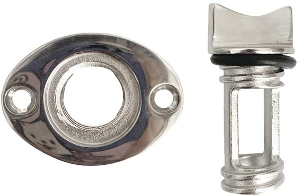 Tappo di scarico ovale marino in acciaio inossidabile per barche, yacht, kayak, canoa, accessori hardware per impieghi gravosi - immagine 4