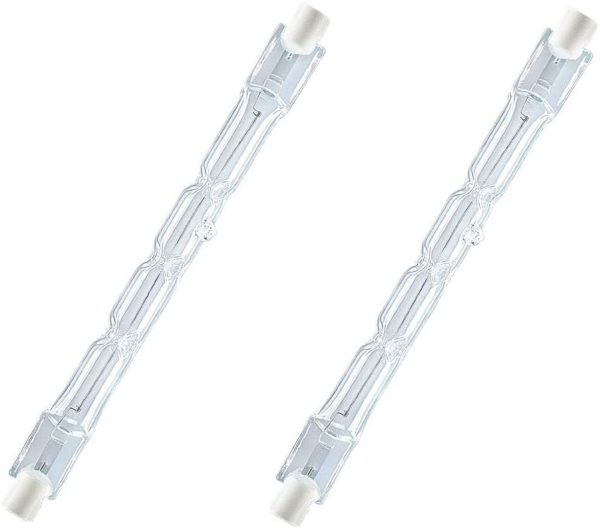 2 Pezzi Lampade Alogena Dimmerabile R7S 118mm Bianco Caldo 2700K (120W 2250 Lumen) - immagine 4