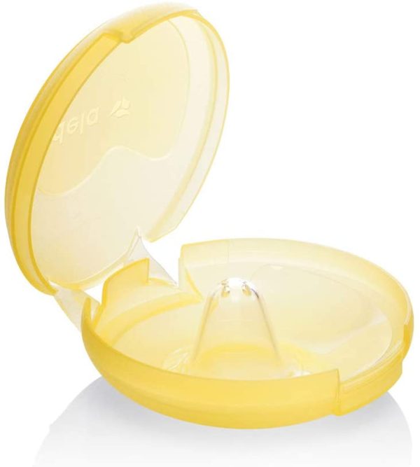 Medela Paracapezzoli Contact senza BPA, in silicone morbido ultrasottile, include 2 paracapezzoli e custodia, 16 mm, S - immagine 3